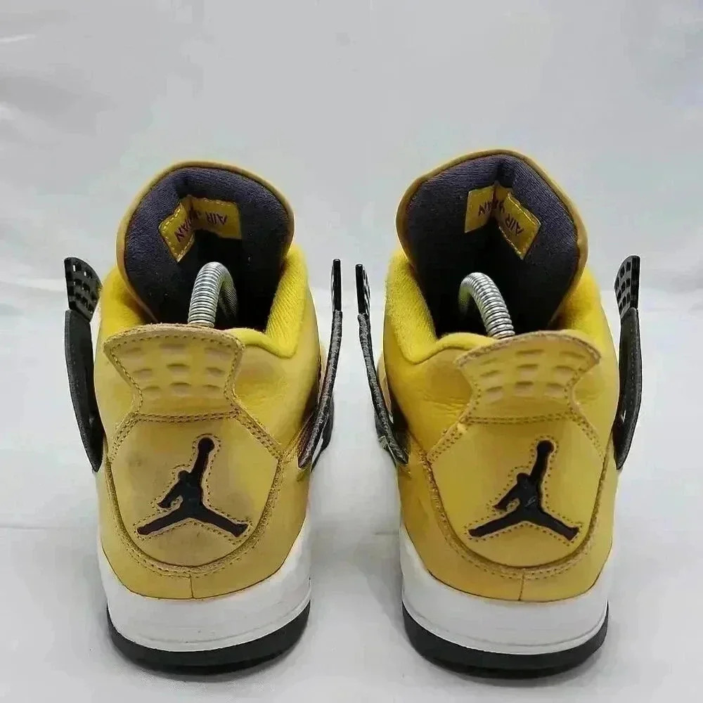 Nike Air Jordan Men's 4 Retro Lightning 2021 Tour Sneaker Shoes Yellow Size 7.5 - Picture 7 of 12